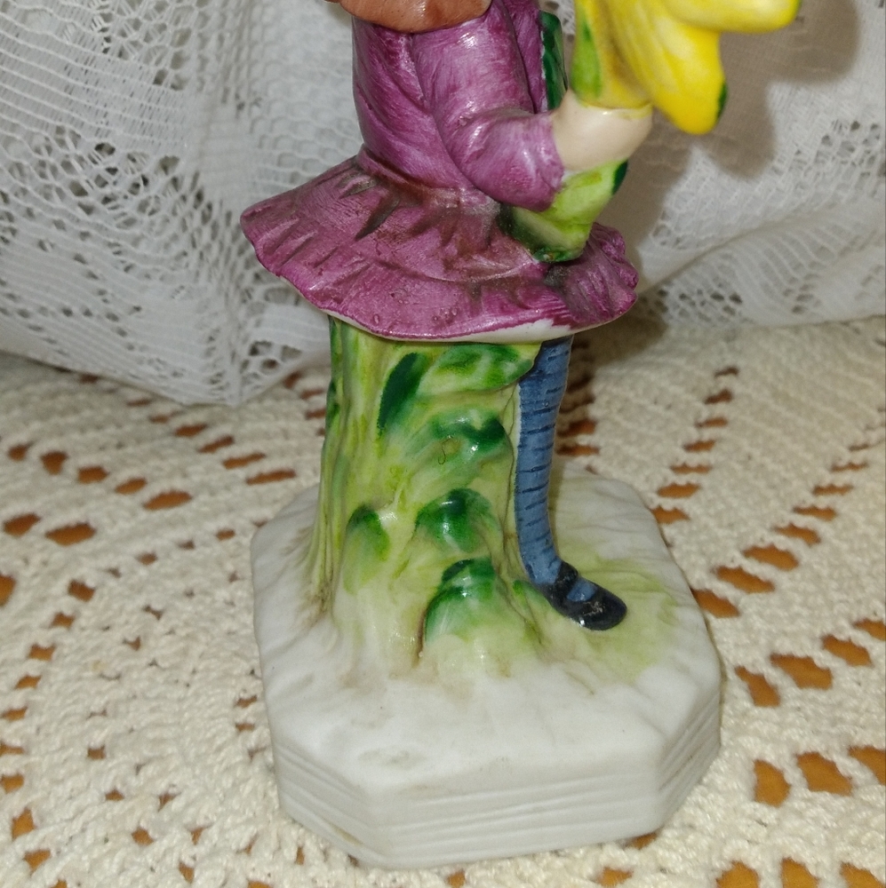 1973 Fran Mar Moppets Sunflower Girl Figurine By Gorham Japan - Picture 2 of 4